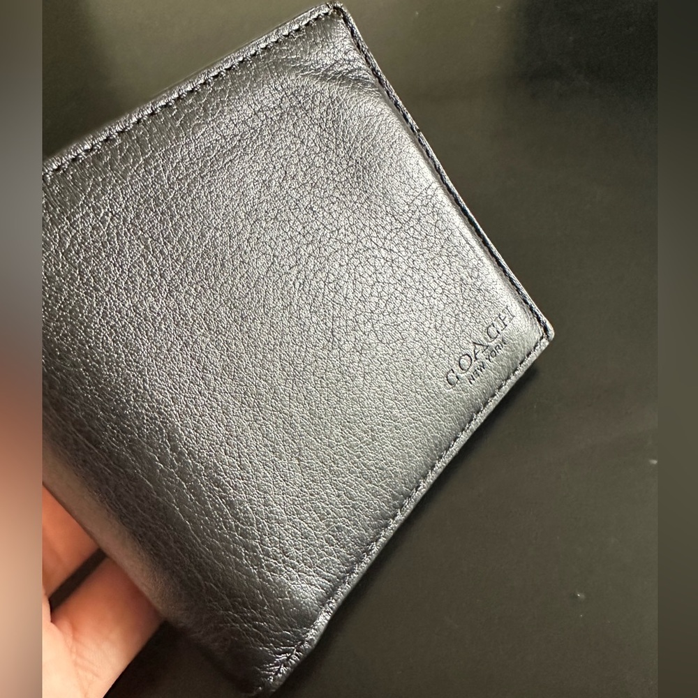 Coach Black Leather Wallet